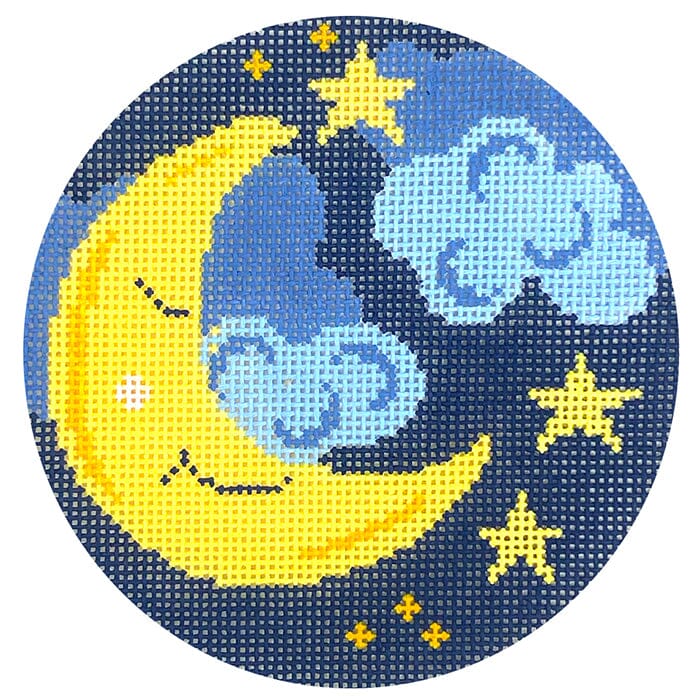 Twinkle Twinkle Painted Canvas Atlantic Blue Canvas - 1