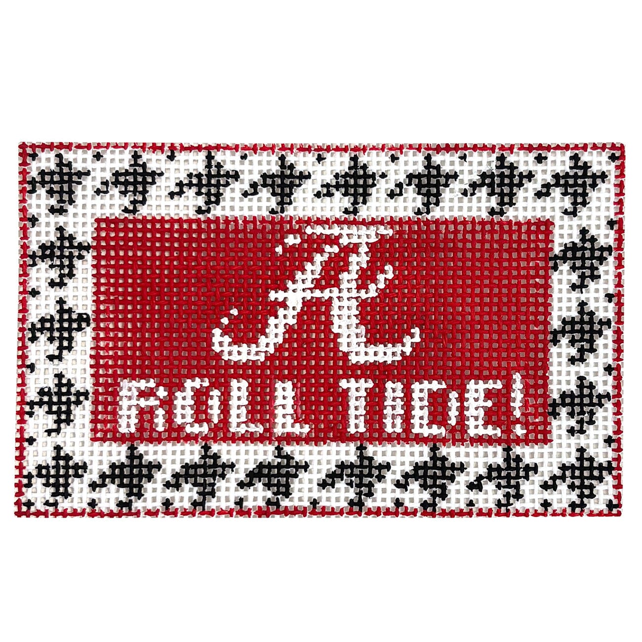 U of Alabama Roll Tide! Tiny Teams Painted Canvas Kathy Schenkel Designs - 1