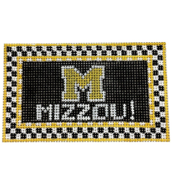 U of Missouri Mizzou! Tiny Teams Painted Canvas Kathy Schenkel Designs - 1