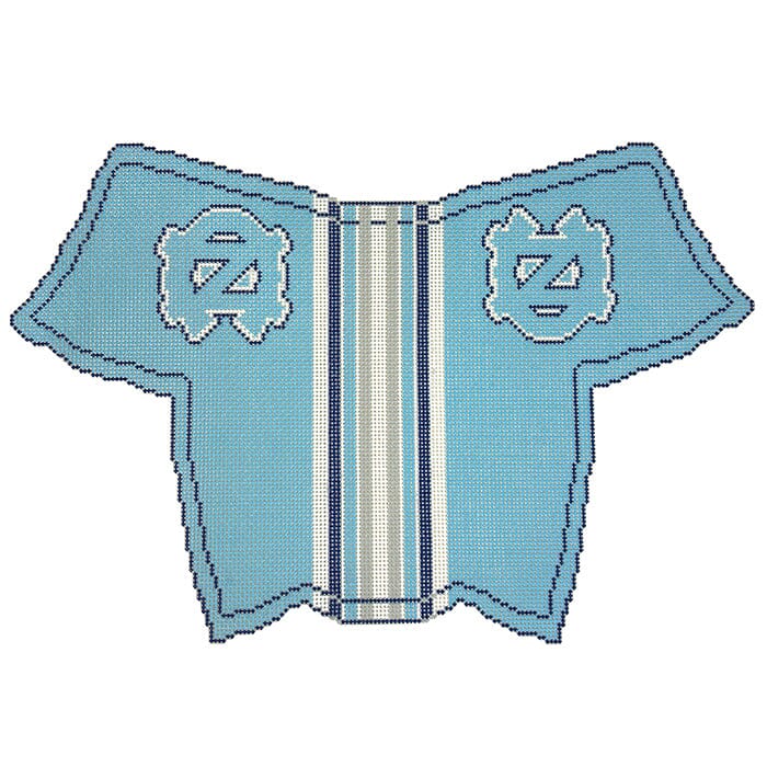 UNC Collegiate Putter Cover Painted Canvas Hedgehog Needlepoint - 1
