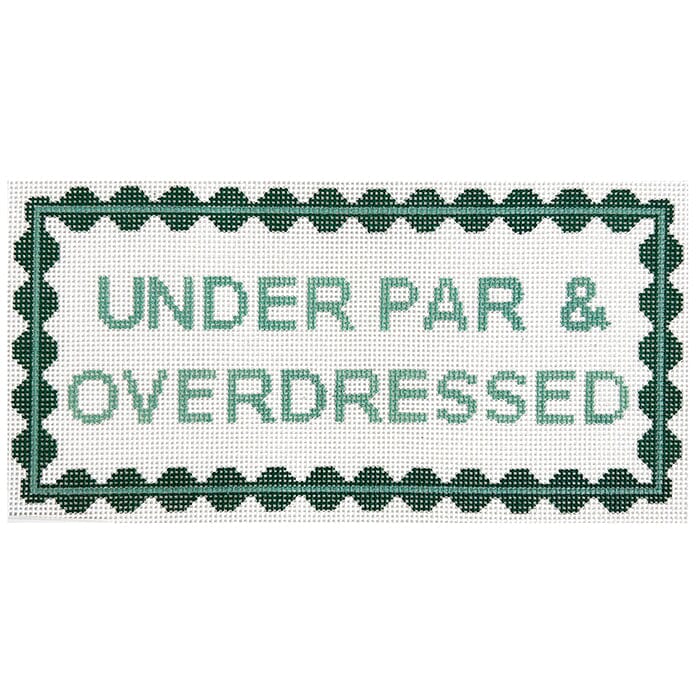 Under Par & Overdressed Painted Canvas Spruce Street Studio - 1