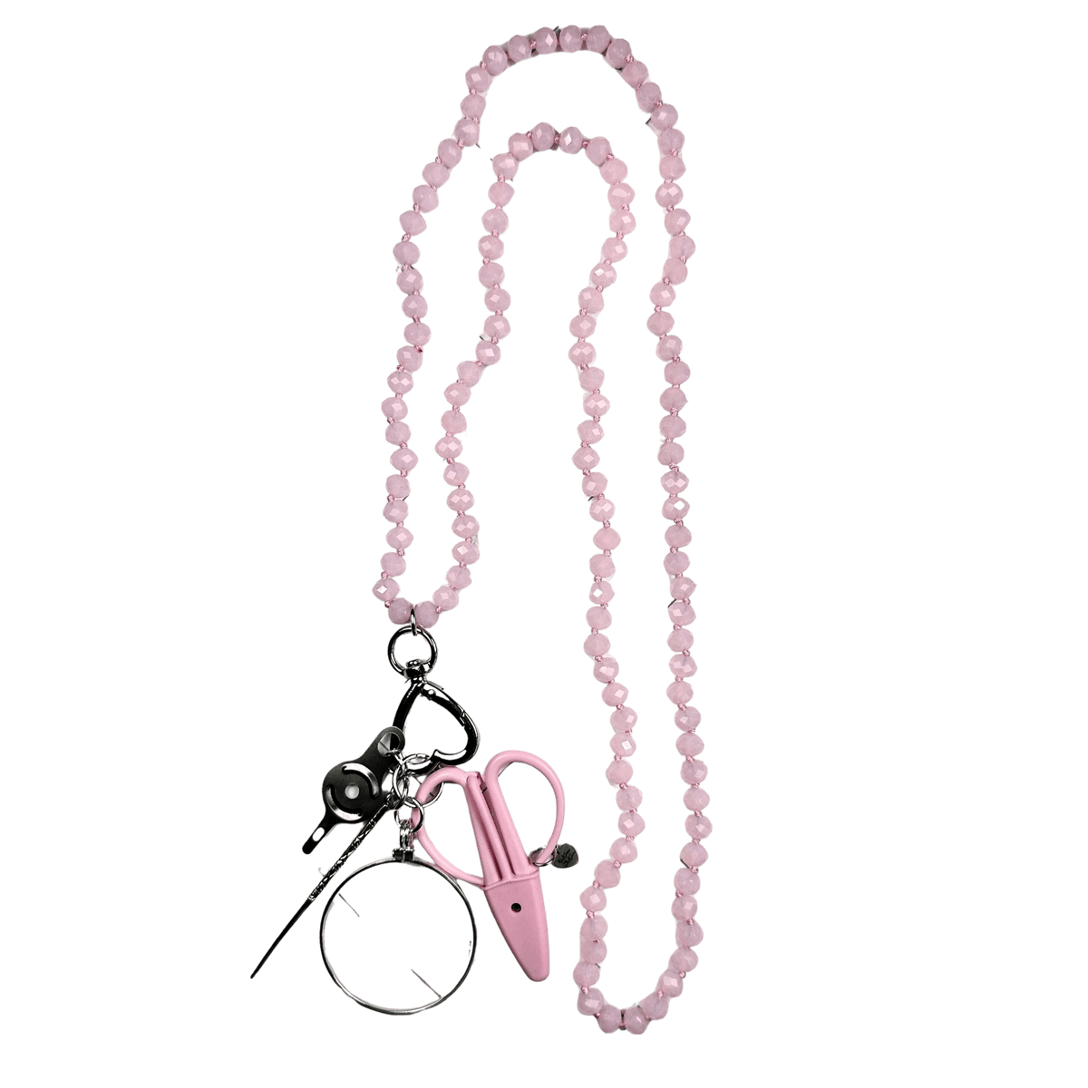 Up Up Chatelaine Necklace Ballet Pink Accessories Victoria Whitson Needlepoint - 1