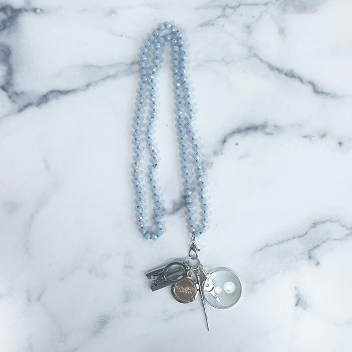UP UP Chatelaine Necklace - La Mer 2 Accessories Victoria Whitson Needlepoint