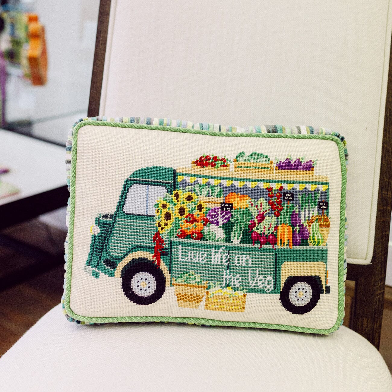 Veg Truck Printed Canvas Needlepoint To Go - 3
