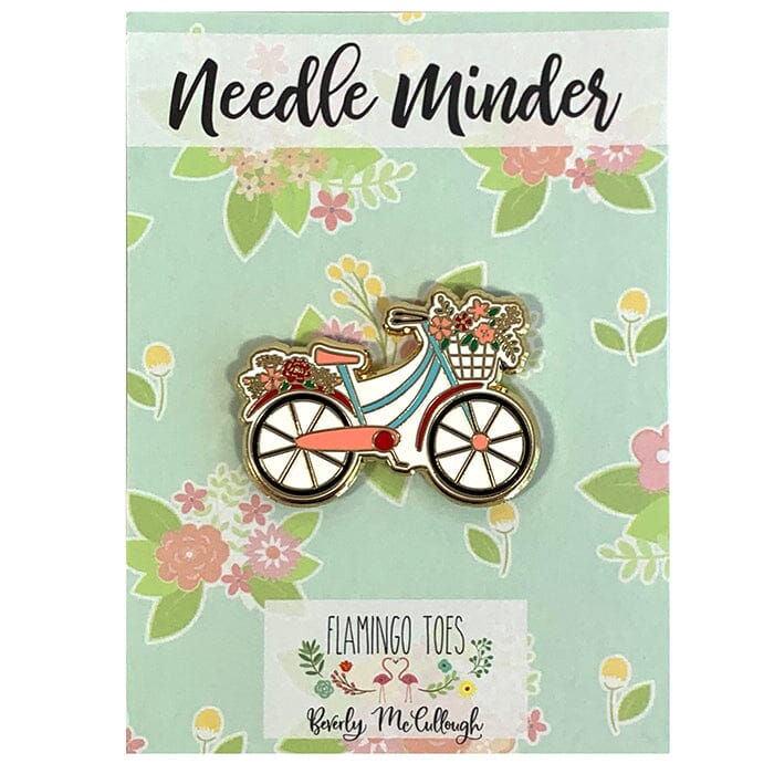 Vintage Floral Bicycle Needleminder Accessories Flamingo Toes - 1