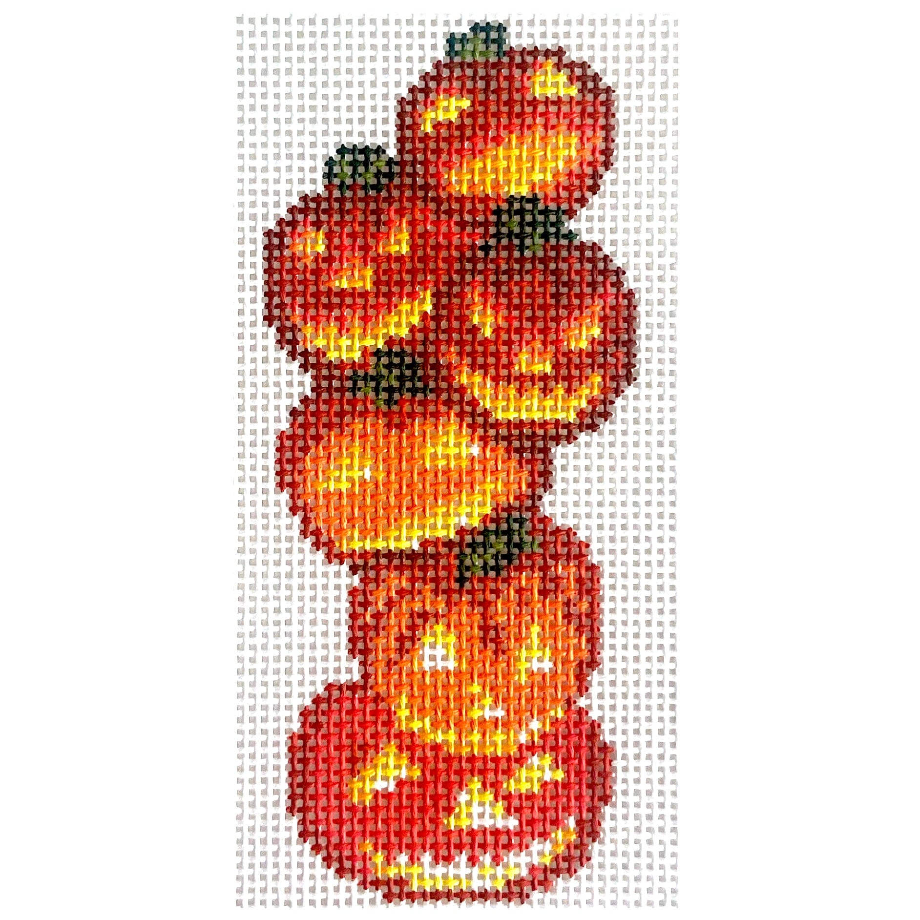 Vintage Pumpkins Stack Painted Canvas Alice & Blue