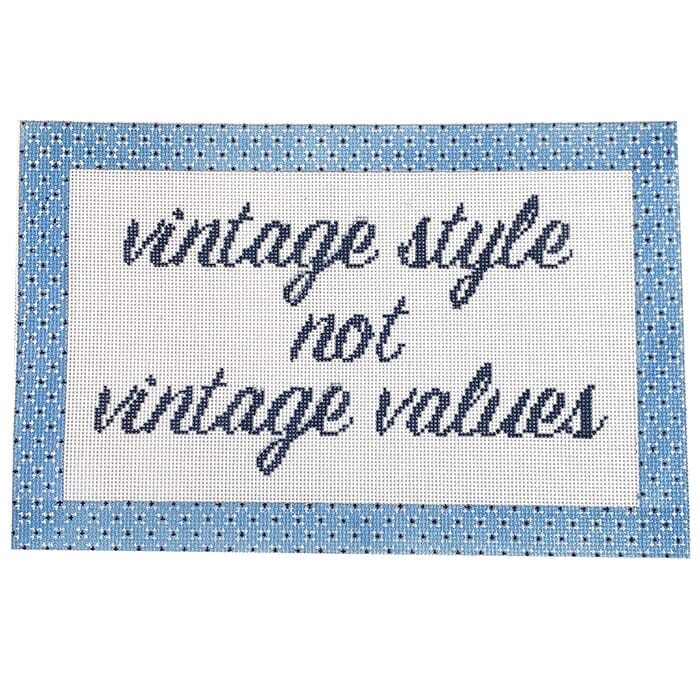 Vintage Styles Blue Painted Canvas KCN Designers - 1