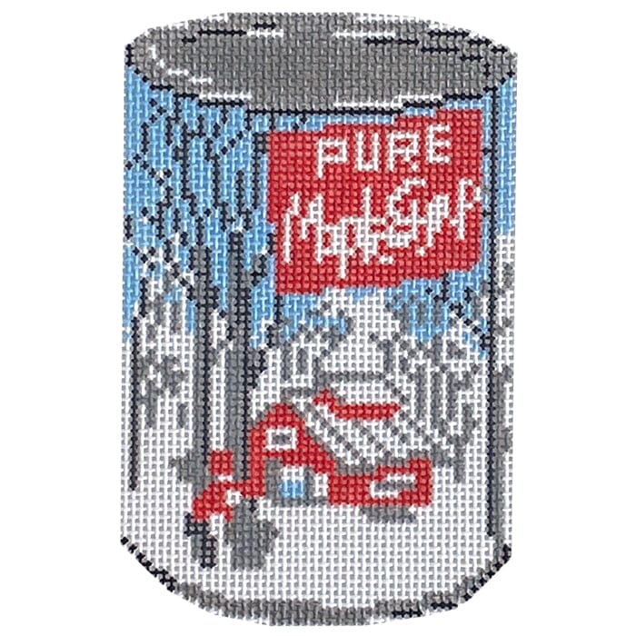 Vintage Syrup Can Painted Canvas Alice & Blue - 1