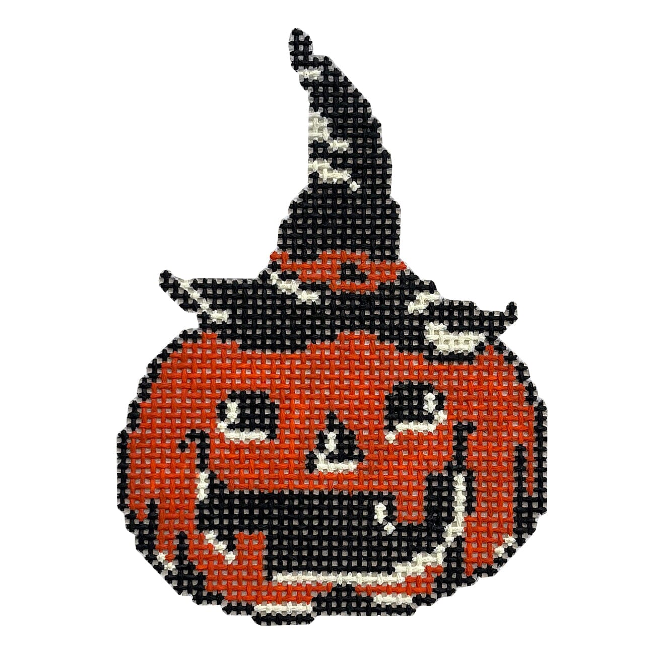 Vintage Witch Pumpkin Painted Canvas Arden Gray Co. - 1