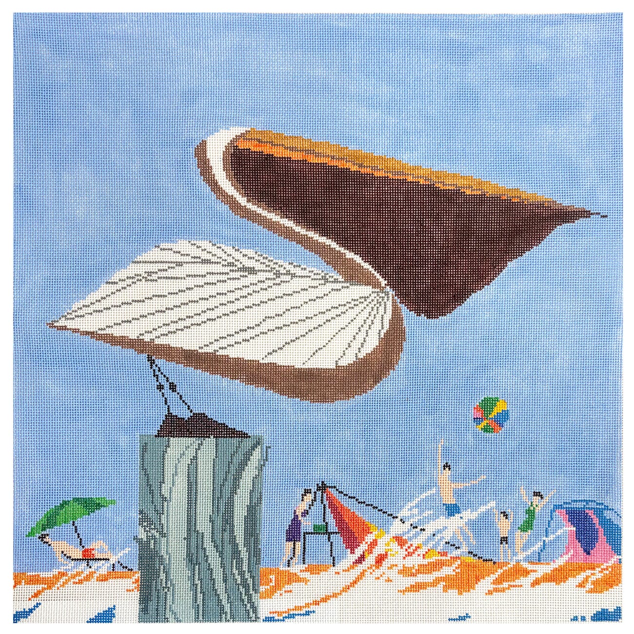 Visit the Atlantic Coast Painted Canvas Charley Harper - 1