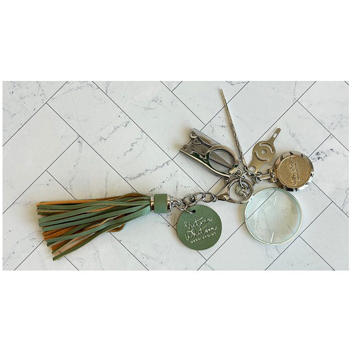 VW Tools Tassel Palm Frond Green Accessories Victoria Whitson Needlepoint - 1