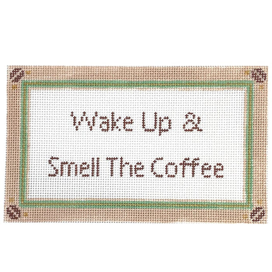 Wake Up & Smell the Coffee Painted Canvas Audrey Wu Designs 