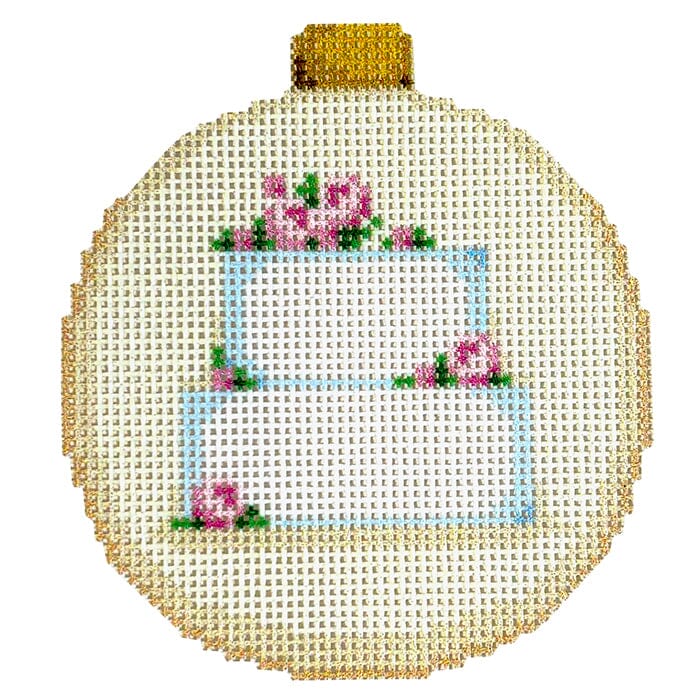 Wedding Cake Ornament Printed Canvas Two Sisters Needlepoint
