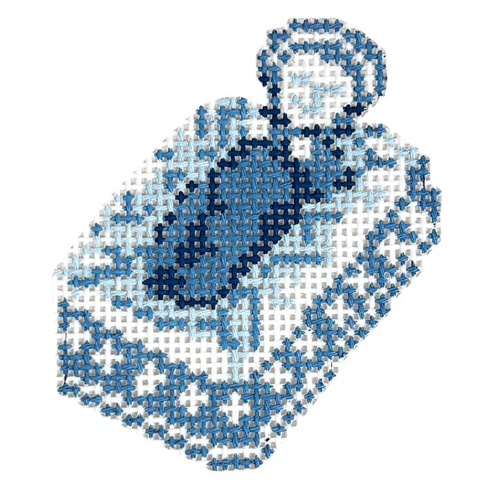 Wedgewood Nativity Baby Jesus Painted Canvas The Gingham Stitchery - 1