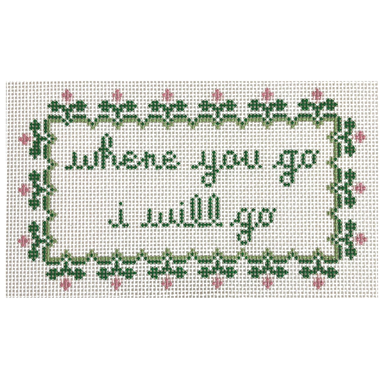 Where You Go, I Will Go Painted Canvas The Painted Stitch - 1