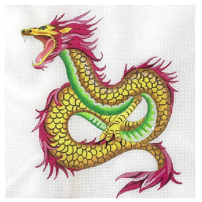 Whimsical Dragon Painted Canvas Colors of Praise - 1