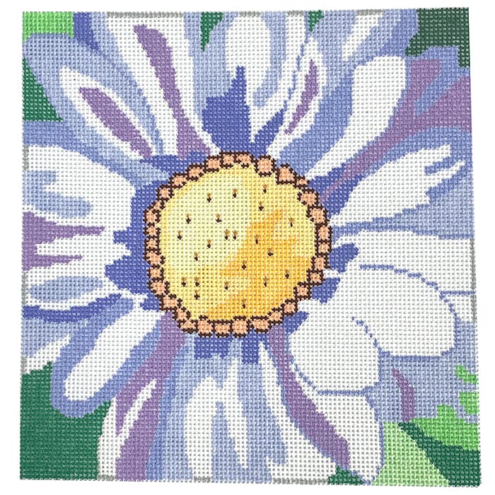 White Daisy Painted Canvas Jean Smith - 1