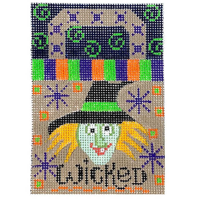 Wicked Witch Treat Bag Painted Canvas Danji Designs - 1