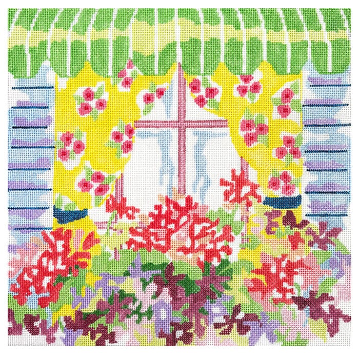 Window Box #3 Painted Canvas Jean Smith