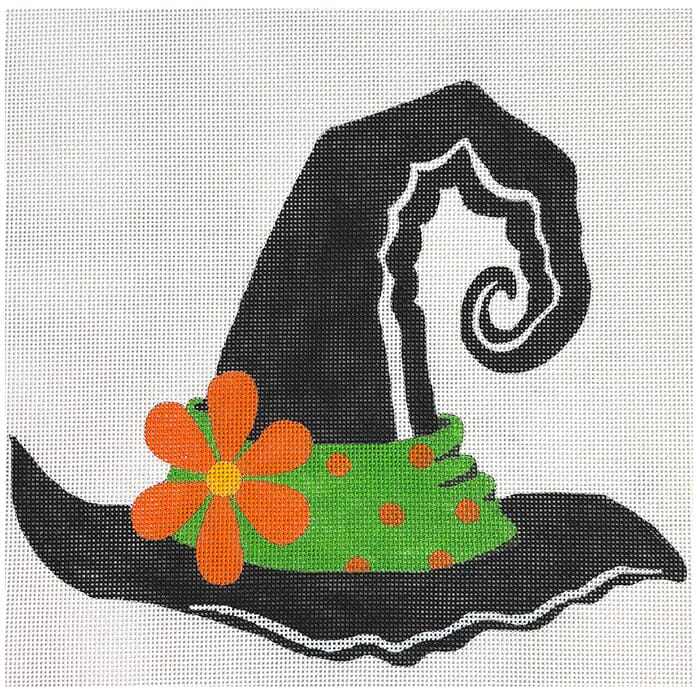 Witch Hat 12x12 Painted Canvas Alice Peterson Company