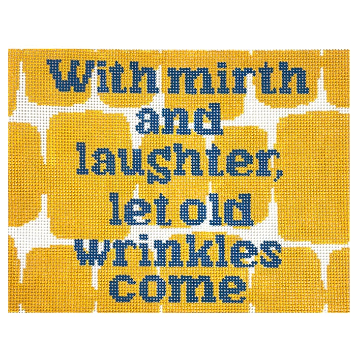 With Mirth Painted Canvas Mopsey Designs - 1