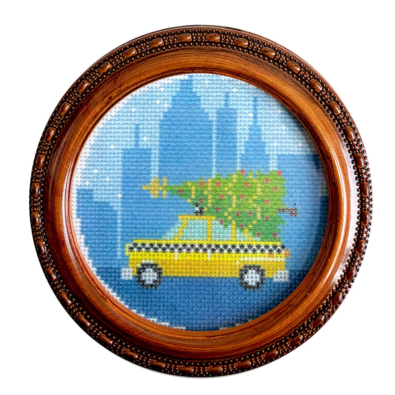 Woodgrain ROUND Treasure Box Accessories Yarn Tree - 1