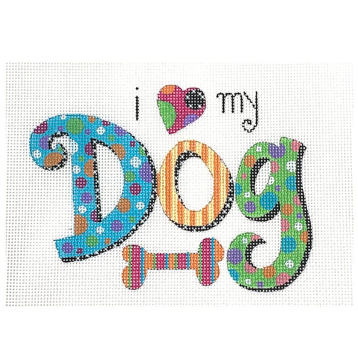 Wordsmith: I Love My Dog Painted Canvas Painted Pony Designs - 1