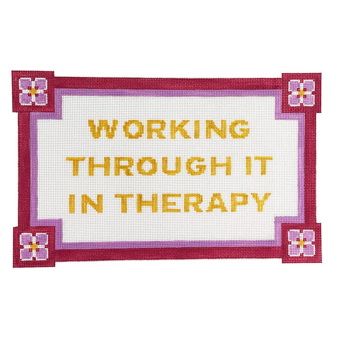 Working Through it In Therapy Painted Canvas Rachel Barri Designs - 1