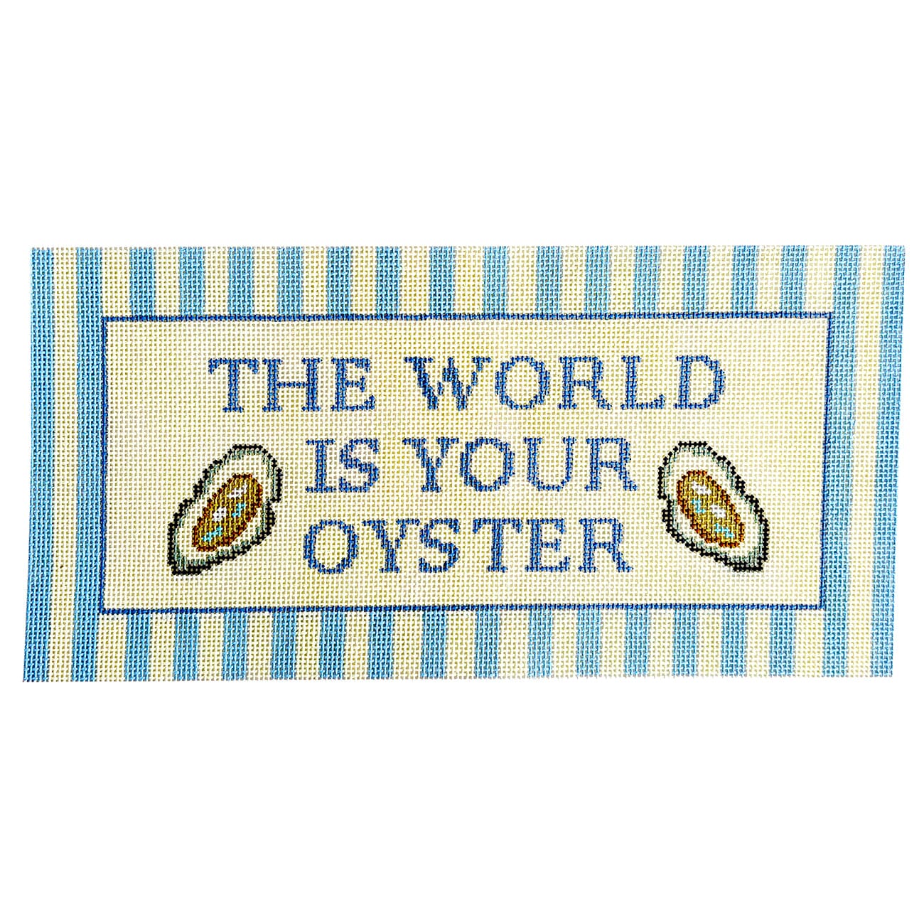 World is Your Oyster Painted Canvas Arden Gray Co. - 1