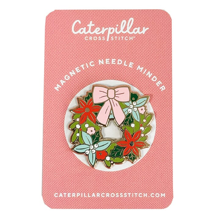 Wreath Enamel Needleminder Accessories Caterpillar Cross - 1
