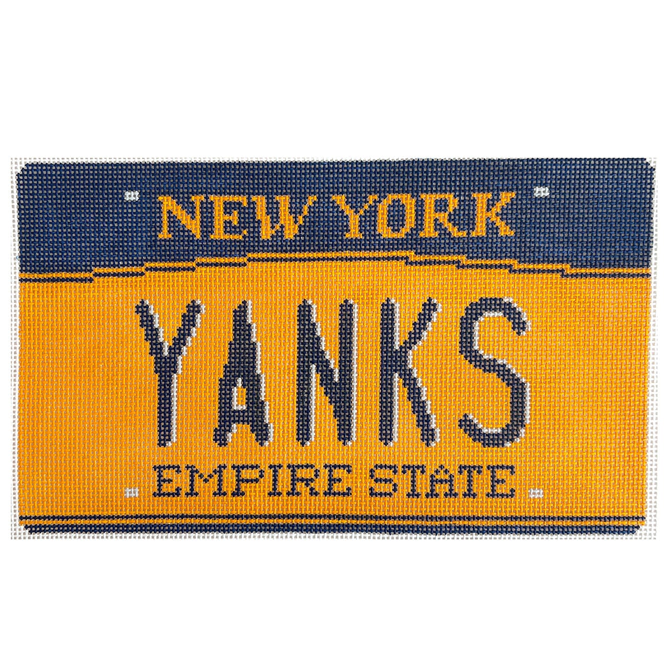 Yanks NY Plate Painted Canvas PIP & Roo - 1