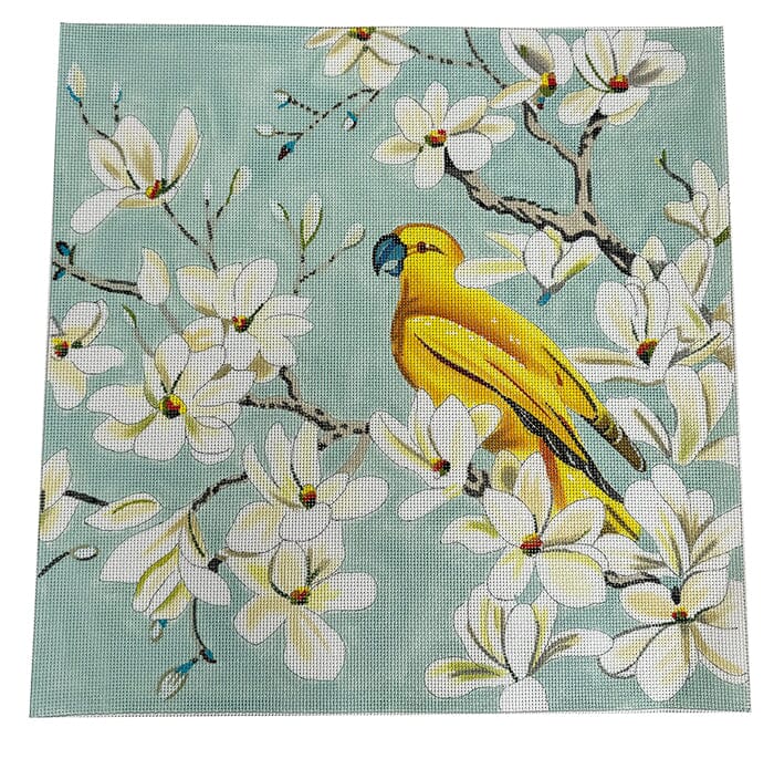 Yellow Bird in Tree Painted Canvas Colors of Praise 
