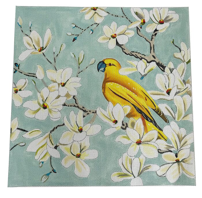 Yellow Bird in Tree Painted Canvas Colors of Praise - 1