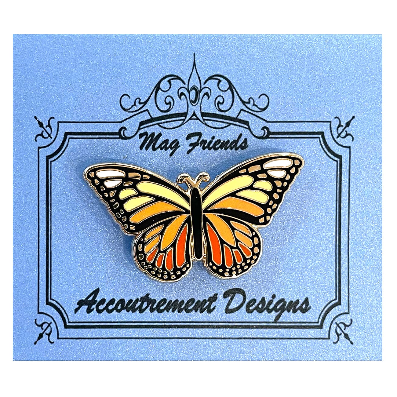 Yellow / Orange Monarch Butterfly Needleminder Accessories Accoutrement Designs - 1