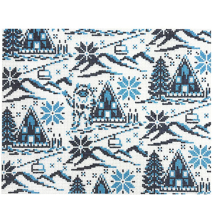 Yeti Toile Painted Canvas Fire and Iris