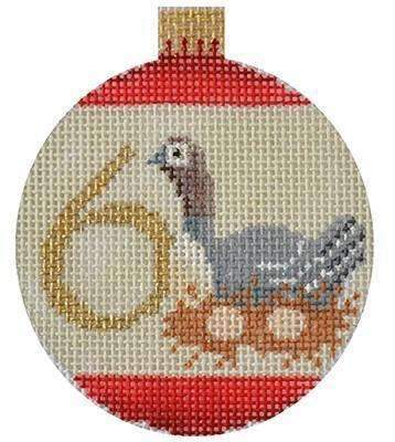 12 Days Baubles 6 Geese Painted Canvas Kirk & Bradley - 1