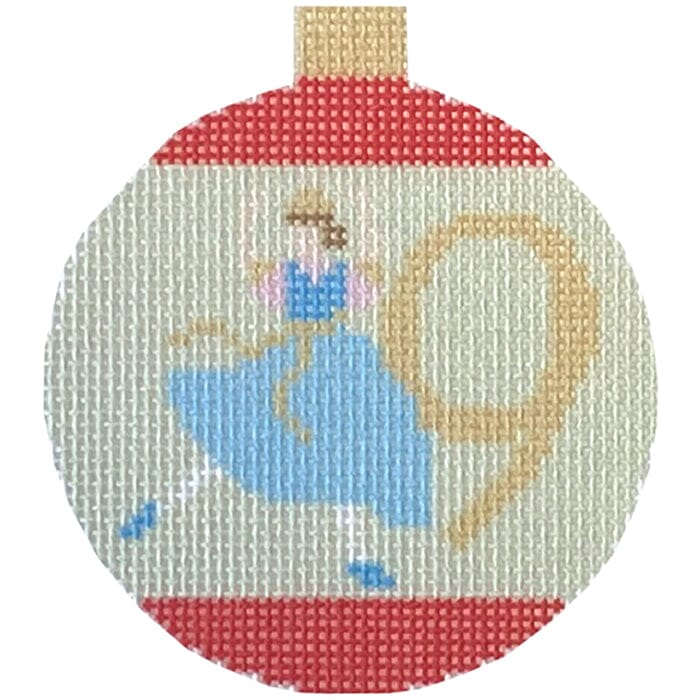 12 Days Baubles   9 Ladies Dancing Printed Canvas Needlepoint To Go