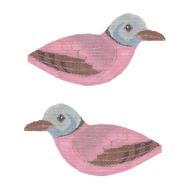 12 Days Clip On Turtle Dove Painted Canvas Labors of Love Needlepoint - 1