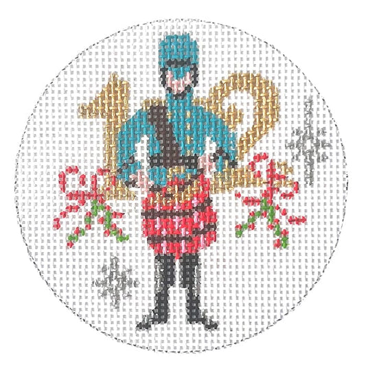 12 Days Round - 12 Drummers Drumming Painted Canvas Alice Peterson Company 
