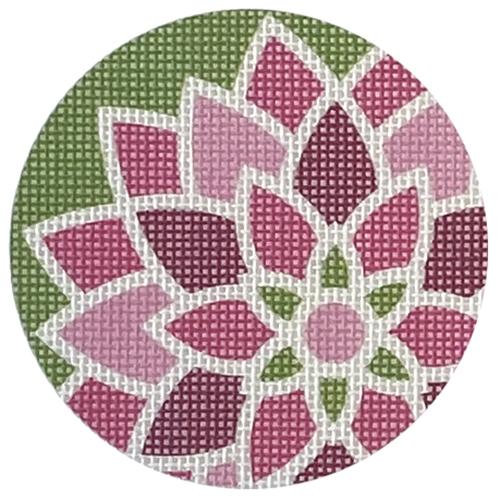 3" Graphic Flower Pink Painted Canvas Pepperberry Designs - 1