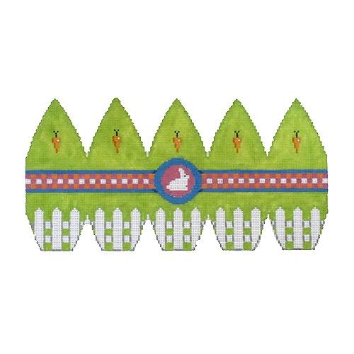 3D Egg with Bunny Ribbon Painted Canvas Pepperberry Designs - 1