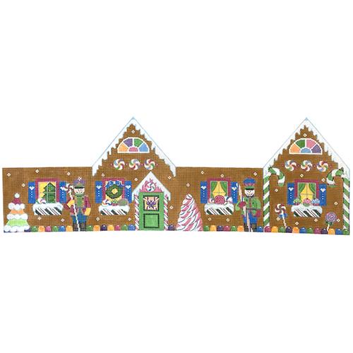 3D Gingerbread House Painted Canvas Pepperberry Designs - 1