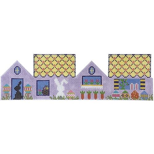 3D House Easter House Painted Canvas The Meredith Collection - 1