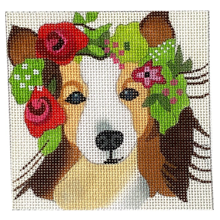 4 inch Collie Sheltie Painted Canvas Melissa Prince Designs - 1