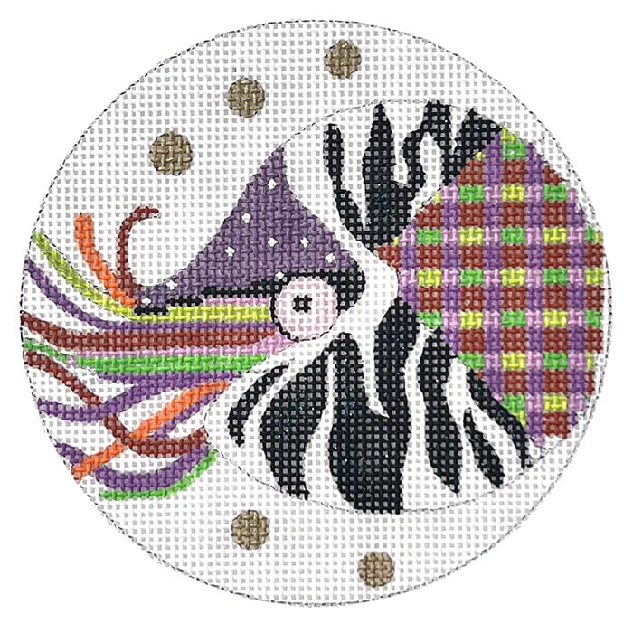 4 inch Nautilus Painted Canvas Melissa Prince Designs - 1