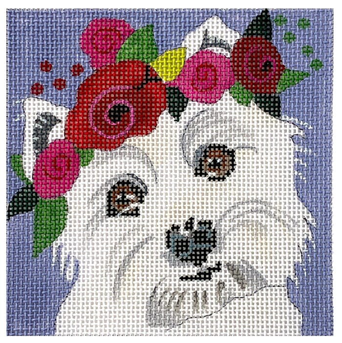 4 inch Westie Painted Canvas Melissa Prince Designs