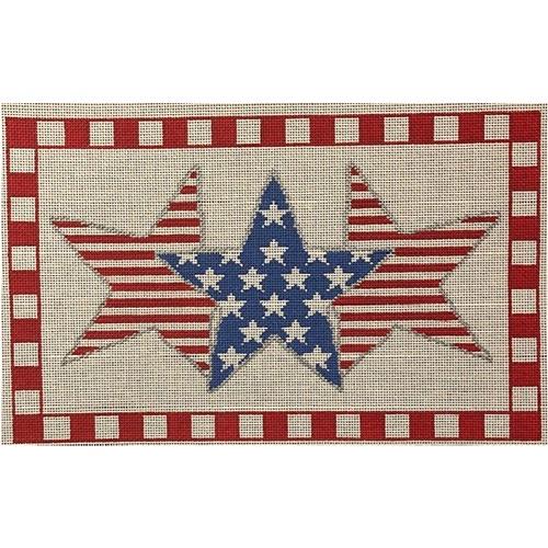 4th of July Stars Painted Canvas A Stitch in Time - 1