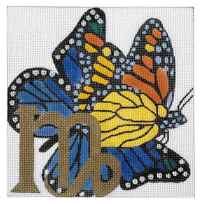 6x6 M for Monarch Painted Canvas Melissa Prince Designs