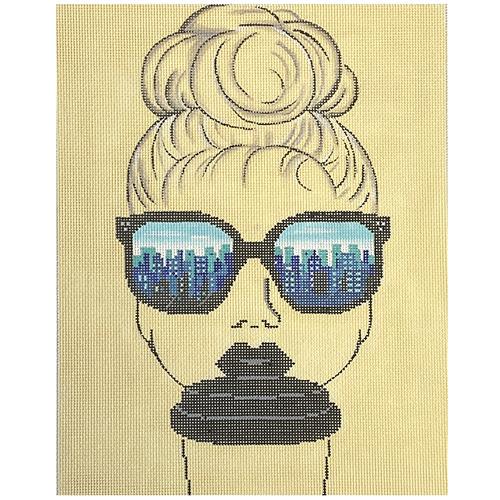 A City View Painted Canvas Alice Peterson Company