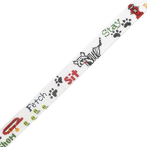 A Dog's Life Belt Painted Canvas The Meredith Collection - 1